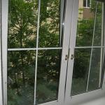 Blick ins Grüne vom Küchenfenster