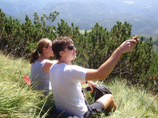 Zwischenstop vor Rauem Kamm
Dex & Carmen