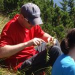 Zwischenstop vor Rauem Kamm
Dr. Z beim Verzehr von einem Jägerherz