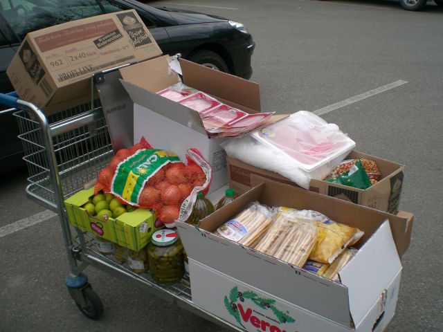 Proviant bunkern bei Metro