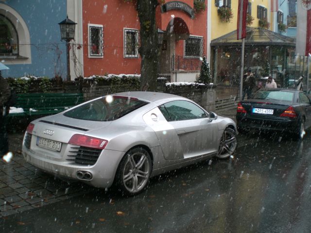 Ein Traumauto (Audi R8) in Kitzbühel