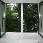 Blick ins Grüne vom Schlafzimmerfenster