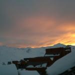 Sonnenuntergang Val Thorens